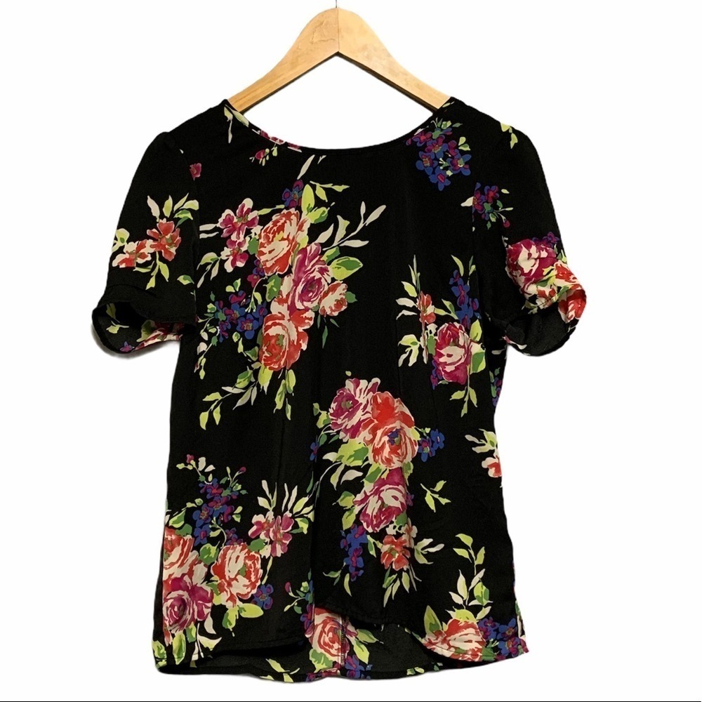 REITMANS | Womens Petite Floral Blouse Business Casual Summer Size 8P​​